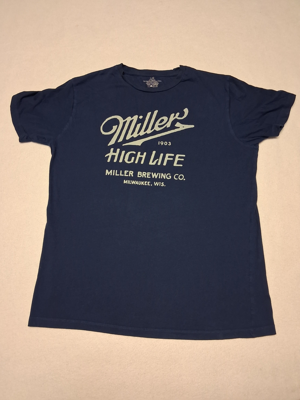 Miller High Life Navy Short Sleeve Tee